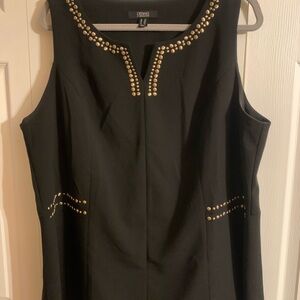 DENNIS BASSO Black Sleeveless Top. Size 2X.